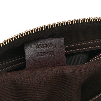 GG Supreme Monogram Belt Bag Dark Brown