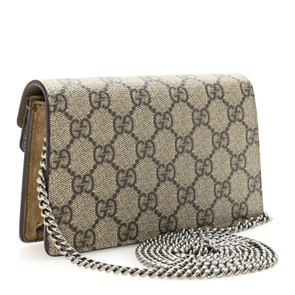 GG Supreme Monogram Super Mini Dionysus Shoulder Bag Taupe