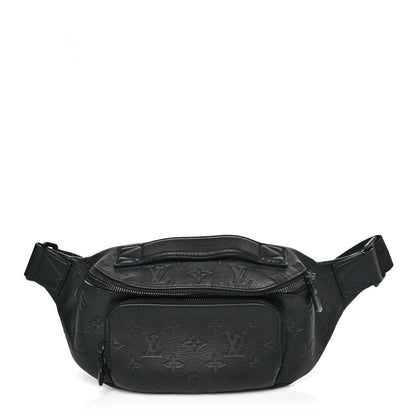 Calfskin Monogram Shadow Rush BumBag Black